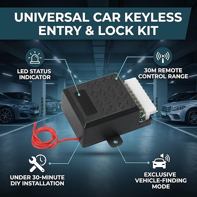 Shkalacar 12V Universal Car Auto Remote Central Kit, Door Locking Vehicle - Image 3