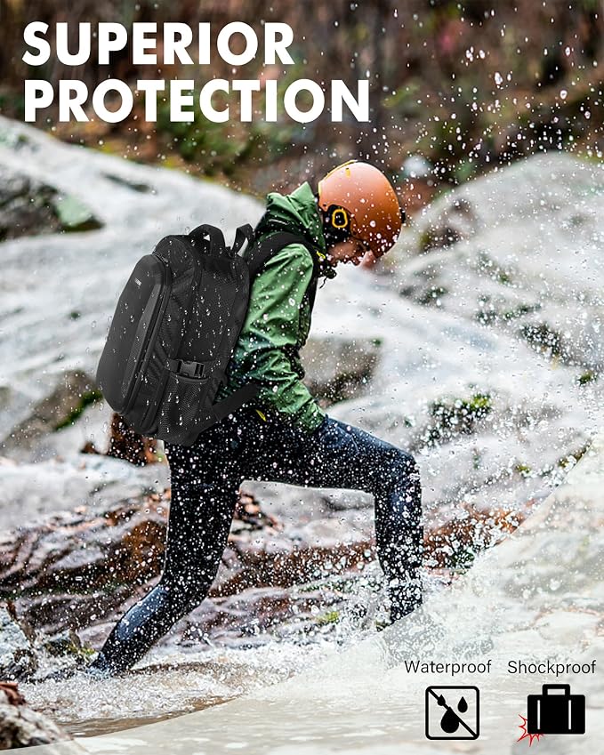 PEKREWS Mini 4 Pro Case, Mini 3/4 Pro Waterproof Hard Carrying Case, Large - Image 5