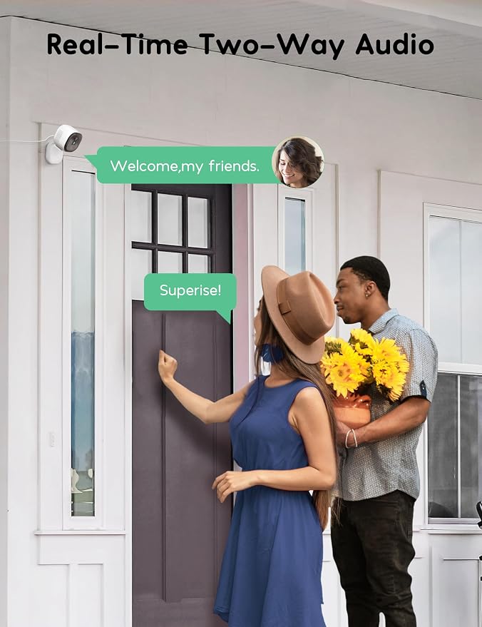 winees Security Cameras Outdoor, Wired 2K Wi-Fi Cameras - Image 4