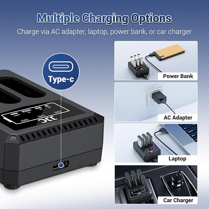 JJC DB-110 Battery Charger USB Multi-Slot - Image 5