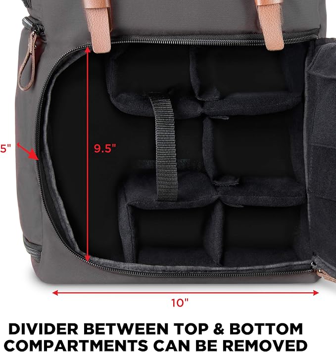 GOgroove Camera Backpack Bag Professional - Image 5