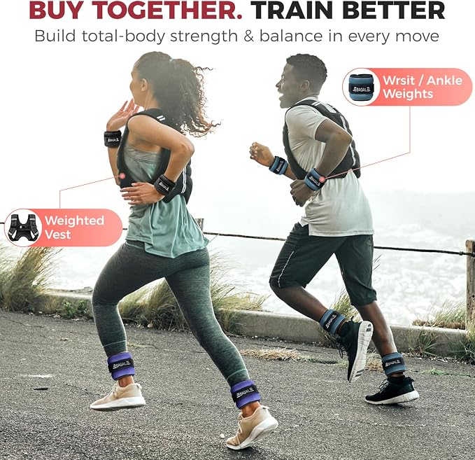 BAGAIL Ankle Wrist Weights for Women & Men, One Pair of 1/2/4/6/8/10 LBS - Image 8
