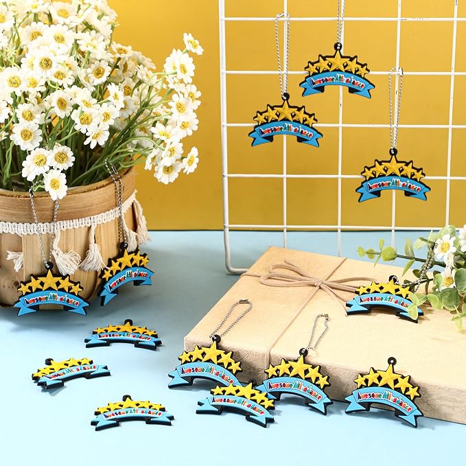 100 Pcs Awesome Attendance Silicone Tags - Image 5