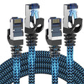 Cat8 Ethernet Cable 15 ft 2 Pack, High Speed 40Gbps 2000MHz, Compatible by CABNEER