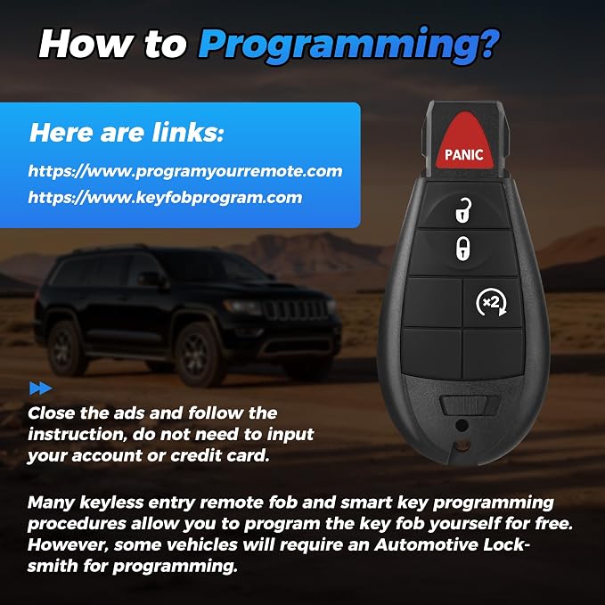 Key Fob 2Pcs 433 MHZ GQ4-53T 56046955AG Compatible - Image 3