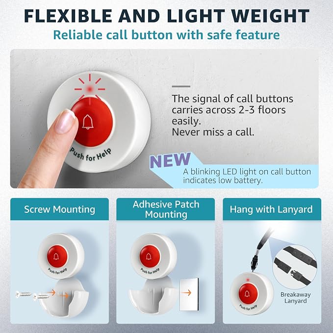 Caregiver Pager Wireless Call Buttons - Image 4