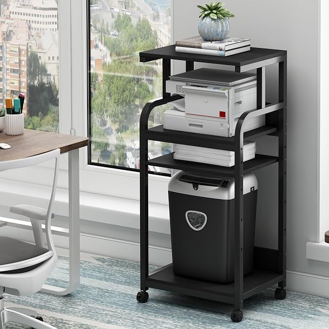 Fannova Printer Stand with Adjustable Shelf, 4 Tier Large Tall Printer Table by Fannova