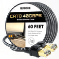 BUSOHE Cat 8 Ethernet Cable 60 FT, High Speed 40Gbps 2000Mhz Braided Network by BUSOHE