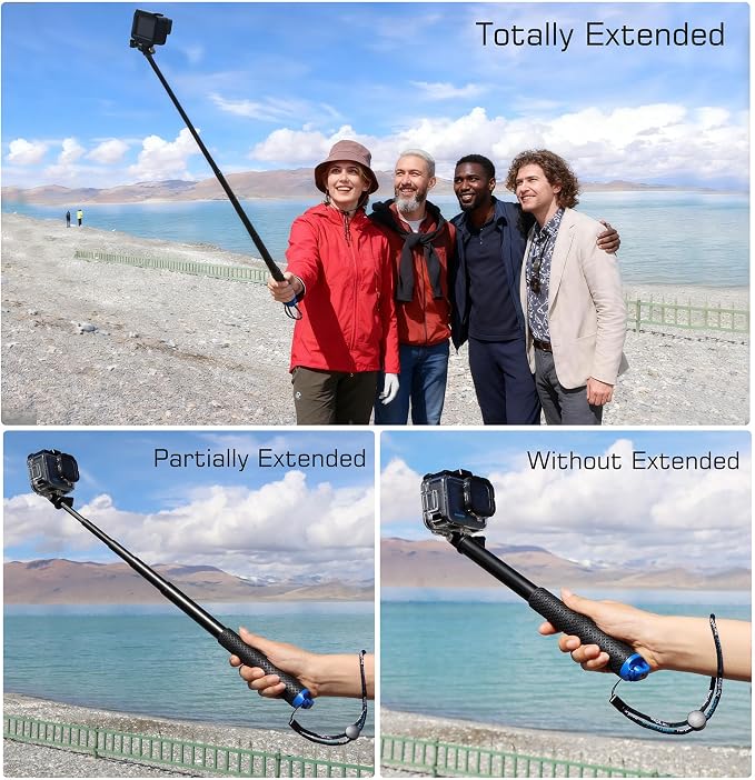 GEPULY 46''Alumium Waterproof Selfie Stick - Image 9