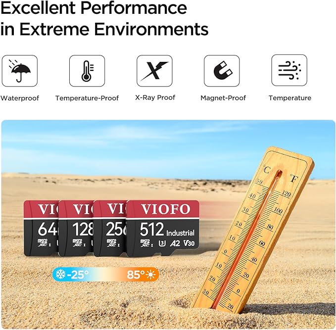 VIOFO 256GB Industrial Grade High Endurance microSDXC Card - Image 4