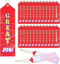 Wavwavw 100 Pcs Great Job Award Ribbons Bulk 8" x 2" Prizes Ribbons by Wavwavw