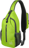 WATERFLY Crossbody Sling Backpack Sling Bag Travel Hiking Chest Bag Daypack by Waterfly