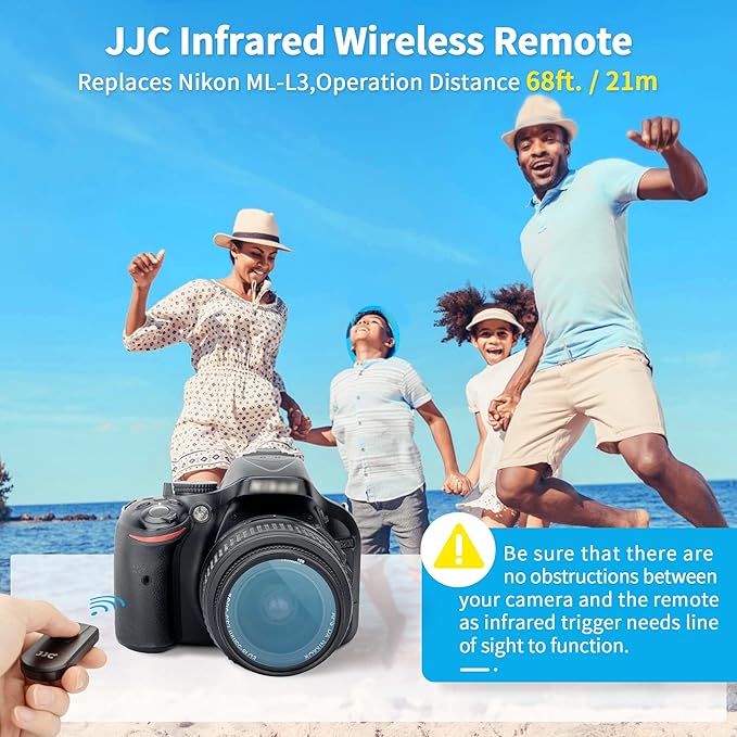 JJC Wireless Infrared Shutter Release Remote Control Replaces Nikon ML-L3 - Image 2
