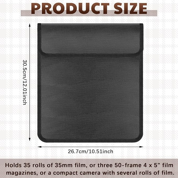 2 Pieces 711-15b Filmguard Bag Waterproof Storage Carrying Case Xray Proof Bags - Image 2