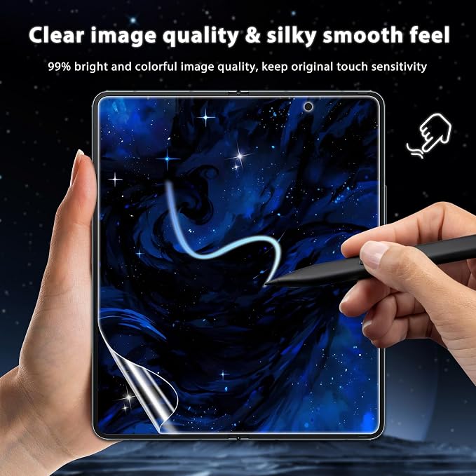 6 Pack for Samsung Galaxy Z Fold 4 Screen Protector, 2 Pac Inside Soft Film + 2 - Image 4