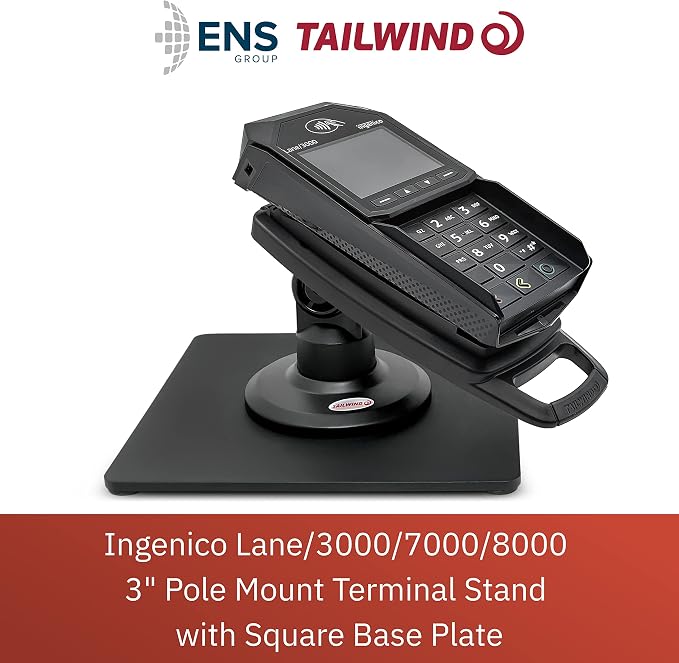 ENS Tailwind Ingenico Lane/3000/7000/8000 3" Latch and Lock Compact Pole Mount - Image 2