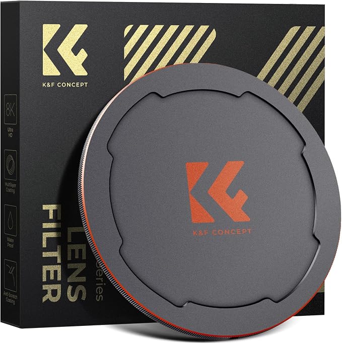 K&F CONCEPT 82mm Thread & Magnetic 2-in-1 Lens Filter Cap Only Compatible by KFCONCEPT