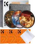 K&F CONCEPT 55mm Star Filters Kit 4 Points 6 Points 8 Points Cross Screen by KFCONCEPT
