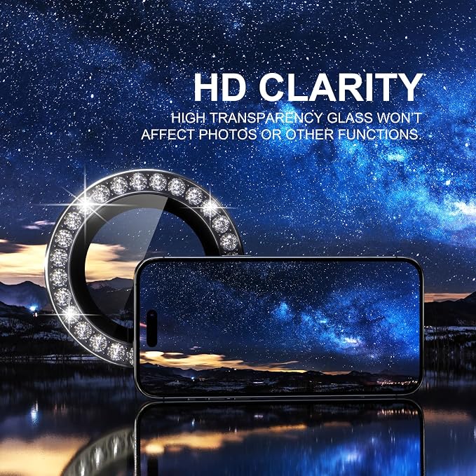 Choiche Compatible for iPhone 15 Pro/iPhone 15 Pro Max Camera Lens Protector - Image 5