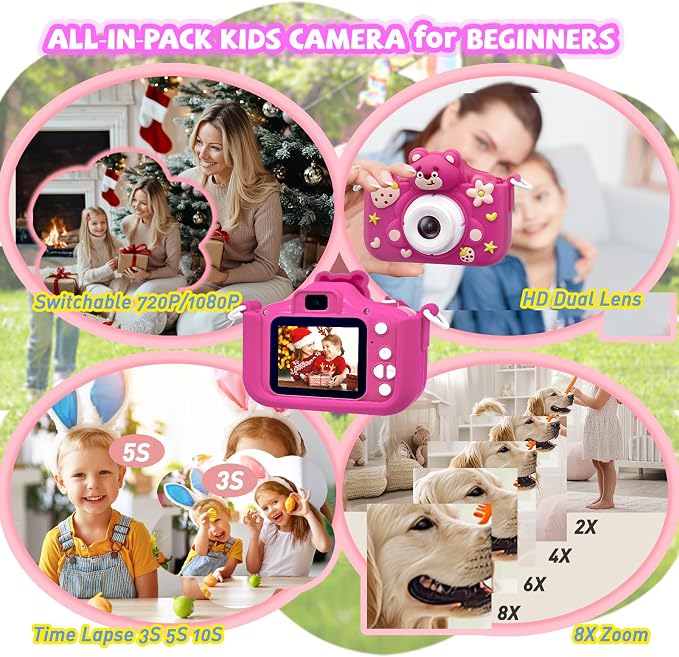 Kids Camera Toddler Digital Camera Little Girls Toy Camera - Image 4