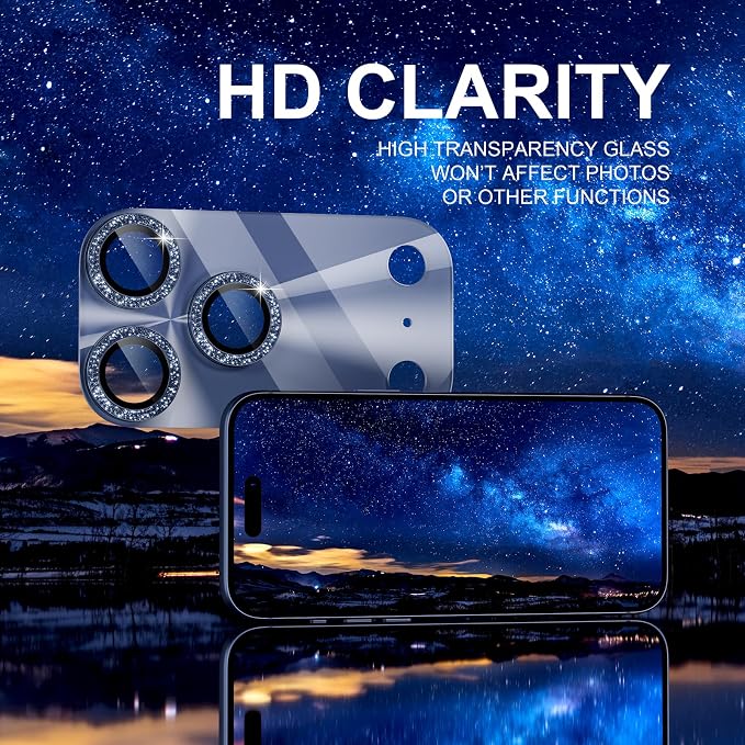 Choiche Compatible for iPhone 17 Pro Max Camera Lens Protector, Bling Camera - Image 6