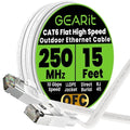 GEARit Cat 6 Outdoor Flat Ethernet Cable Direct Burial Rated LLDPE Jacket by GEARit