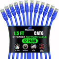 Maximm Cat 6 Ethernet Cable 1.5 Ft, Patch and Network Cable by MaximmCable