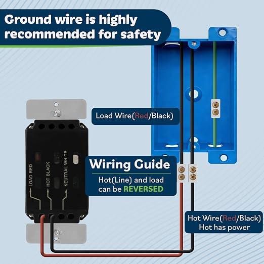 TOPGREENER Occupancy/Vacancy PIR Motion Sensor Light Switch, Learning Function - Image 8
