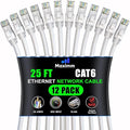 Maximm Cat 6 Ethernet Cable 25 Ft, Cat6 Cable, LAN Cable, Internet Cable by MaximmCable