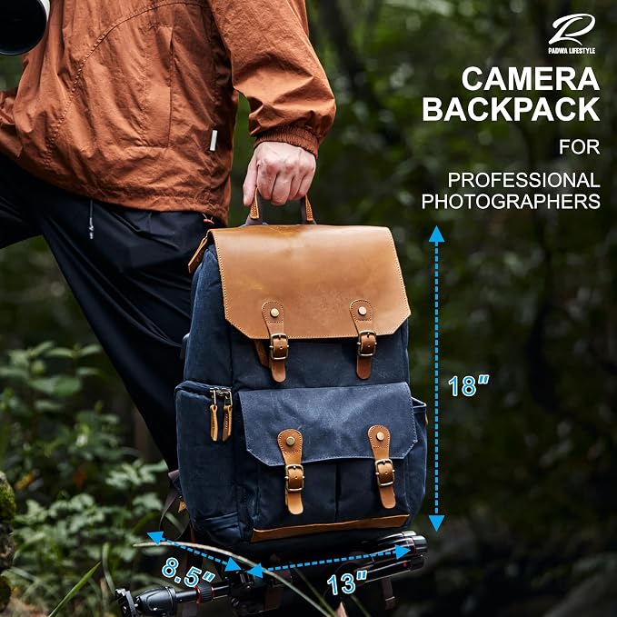 Padwa Lifestyle Blue Camera Backpack - Image 6