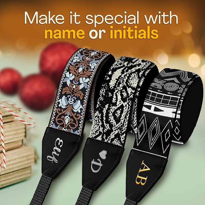 Art Tribute Custom Camera Strap Retro Brown - Image 2