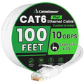 Cat 6 Ethernet Cable 100 ft, Indoor&Outdoor, High Speed 10Gbps Internet Network by CableGeeker