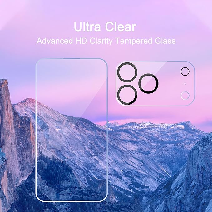 Ailun 3 Pack Screen Protector for iPhone 17 Pro Max + 3 Pack Camera Lens - Image 3