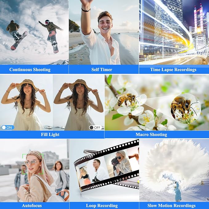 4K Digital Camera for Photography, 64MP Vlogging Camera for YouTube, WiFi Vlog - Image 6