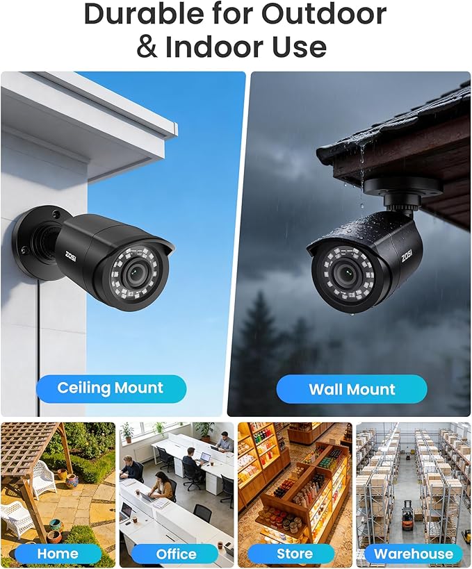 ZOSI 8CH 3K Lite Wired Security Camera System - Image 3