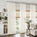 Extra Long 112 Inch Cream Pinch Pleated Curtains by Twodrapes