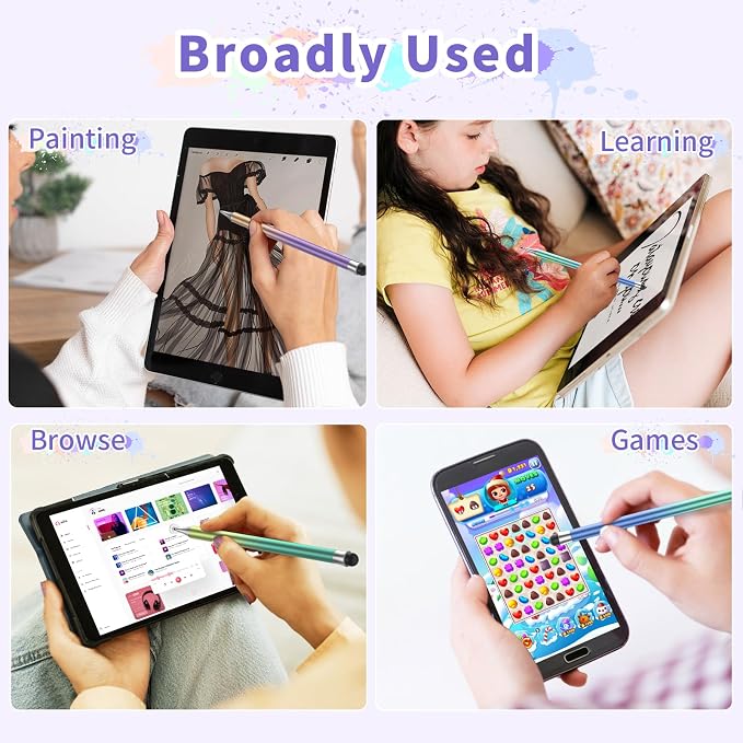 Stylus Pens for Touch Screens, Round Disk Tip Stylus Pen for iPad Compatible - Image 6