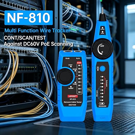 NOYAFA NF-810 Multifunctional Network Cable Tester, Ethernet LAN Network Wire - Image 2