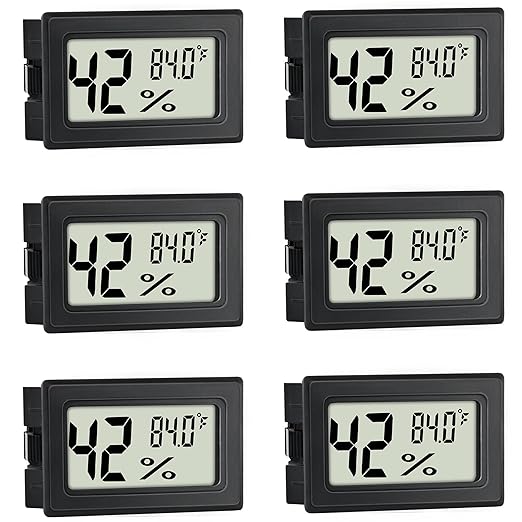 EWPJDK Mini Hygrometer Indoor Humidity Meter Hygrometer Thermometers 4 Pack by EWPJDK