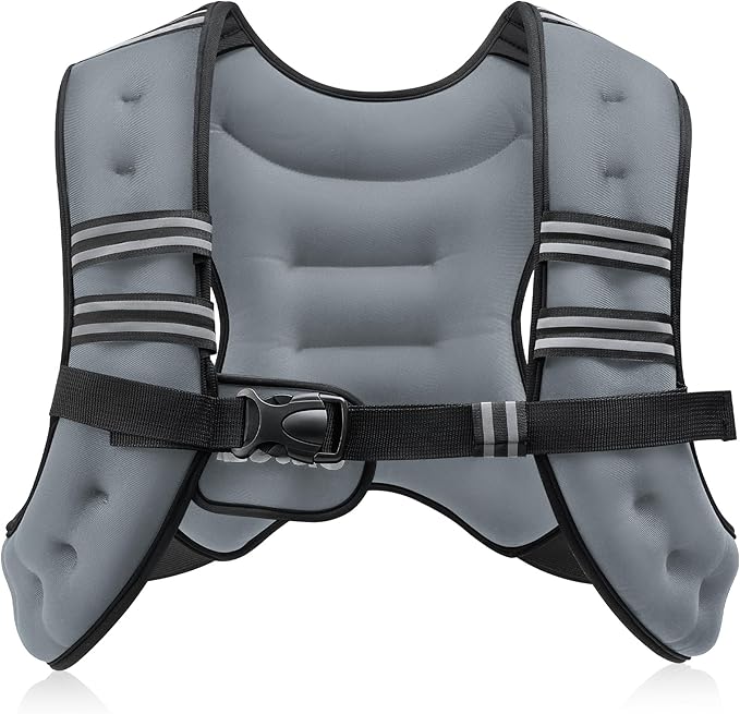ZELUS Weighted Vest, 6lb/8lb/12lb/16lb/20lb/25lb/30lb Weight Vest by ZELUS