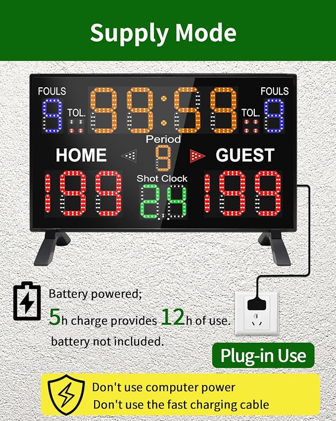LUCKY TIME Basketball Scoreboard - Image 5