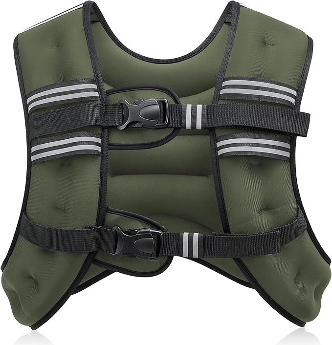 ZELUS Weighted Vest, 6lb/8lb/12lb/16lb/20lb/25lb/30lb Weight Vest by ZELUS