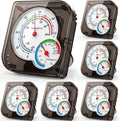 Kathfly 6 Pcs Indoor Thermometer and Humidity Gauge Indoor Mini Thermometer by Kathfly