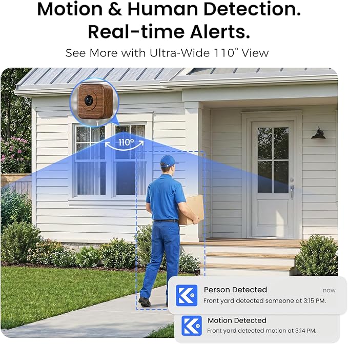5MP 3K Window Camera for Indoor & Outdoor Home Security, Magnetic Mount - Image 5