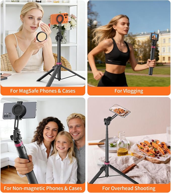 69" Monopod & Magnetic Phone Tripod - Image 8