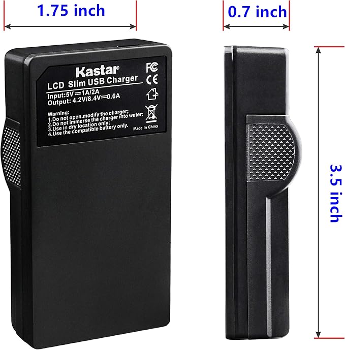 Kastar Battery & LCD Slim USB Charger - Image 4