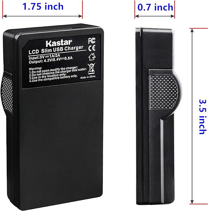 Kastar Battery & LCD Slim USB Charger - Image 3