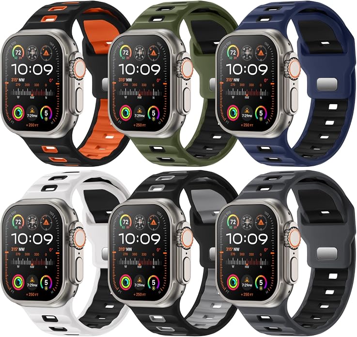 Sport Bands 6-Pack Compatible by Adorique