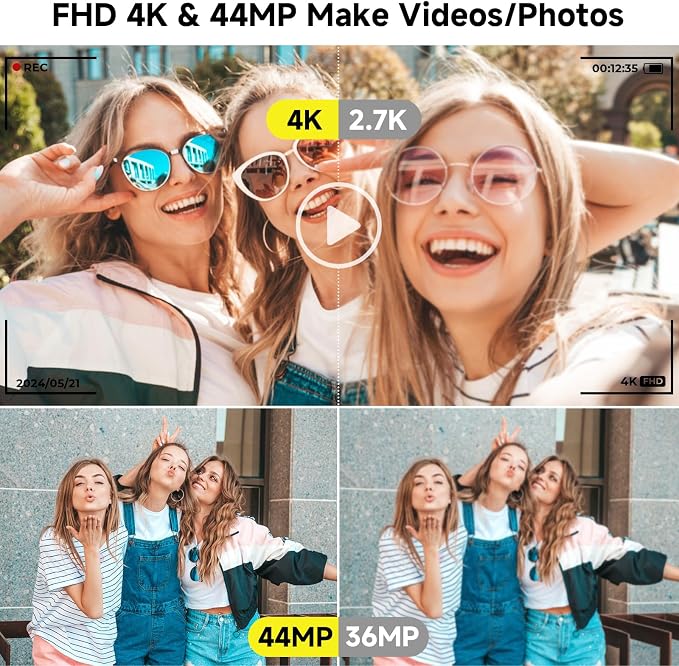 Digital Camera, FHD 4K 44MP Digital Camera - Image 2
