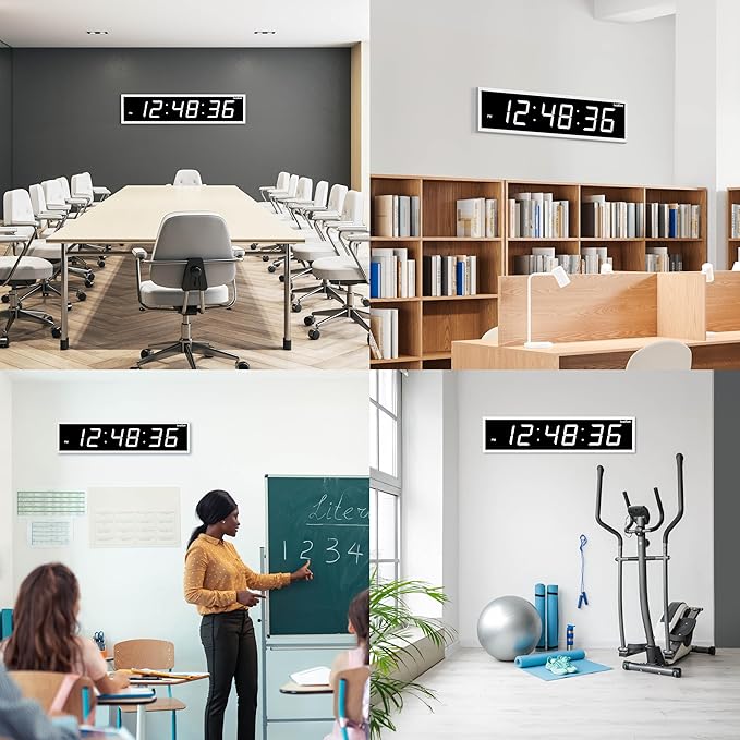 Ivation Oversized Large Digital Wall Clock - Image 3